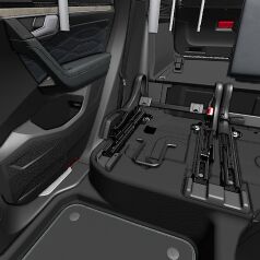 Tapicerka czarna Pantera dla R-Line